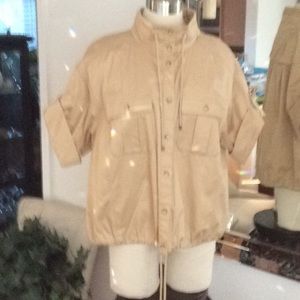 Lauren 16W khaki army tops with lots of detail